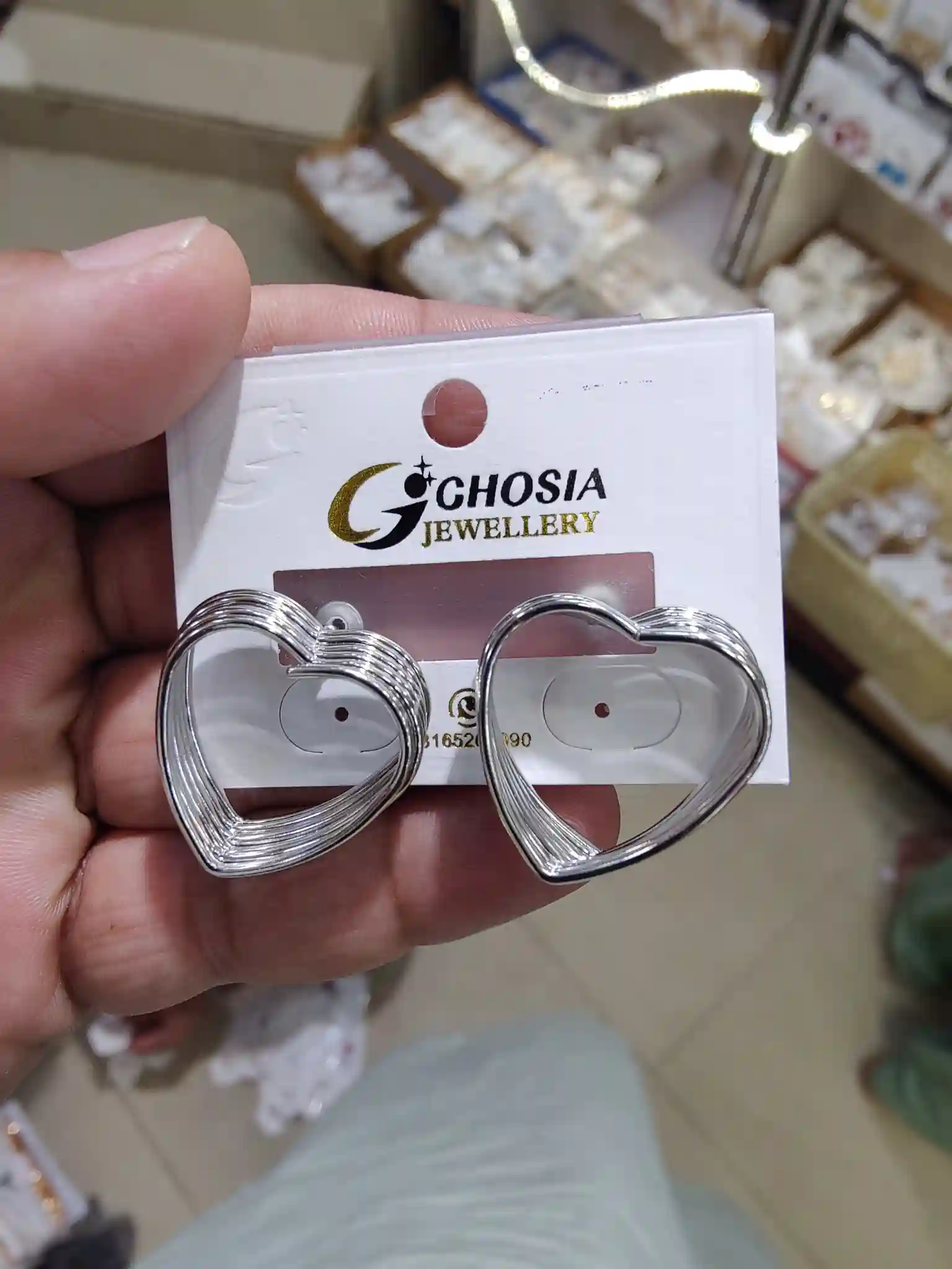 Heart Shape Ear Studs